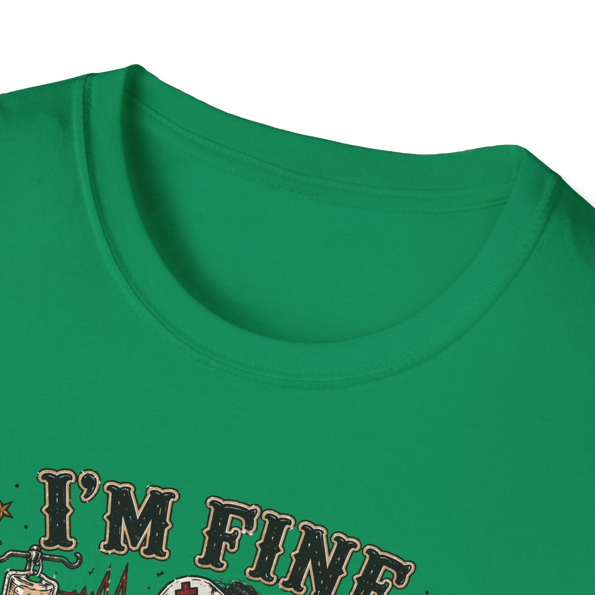 I'm Fine This Is Fine T-Shirt — Dark Humor Skeleton Graphic Tee