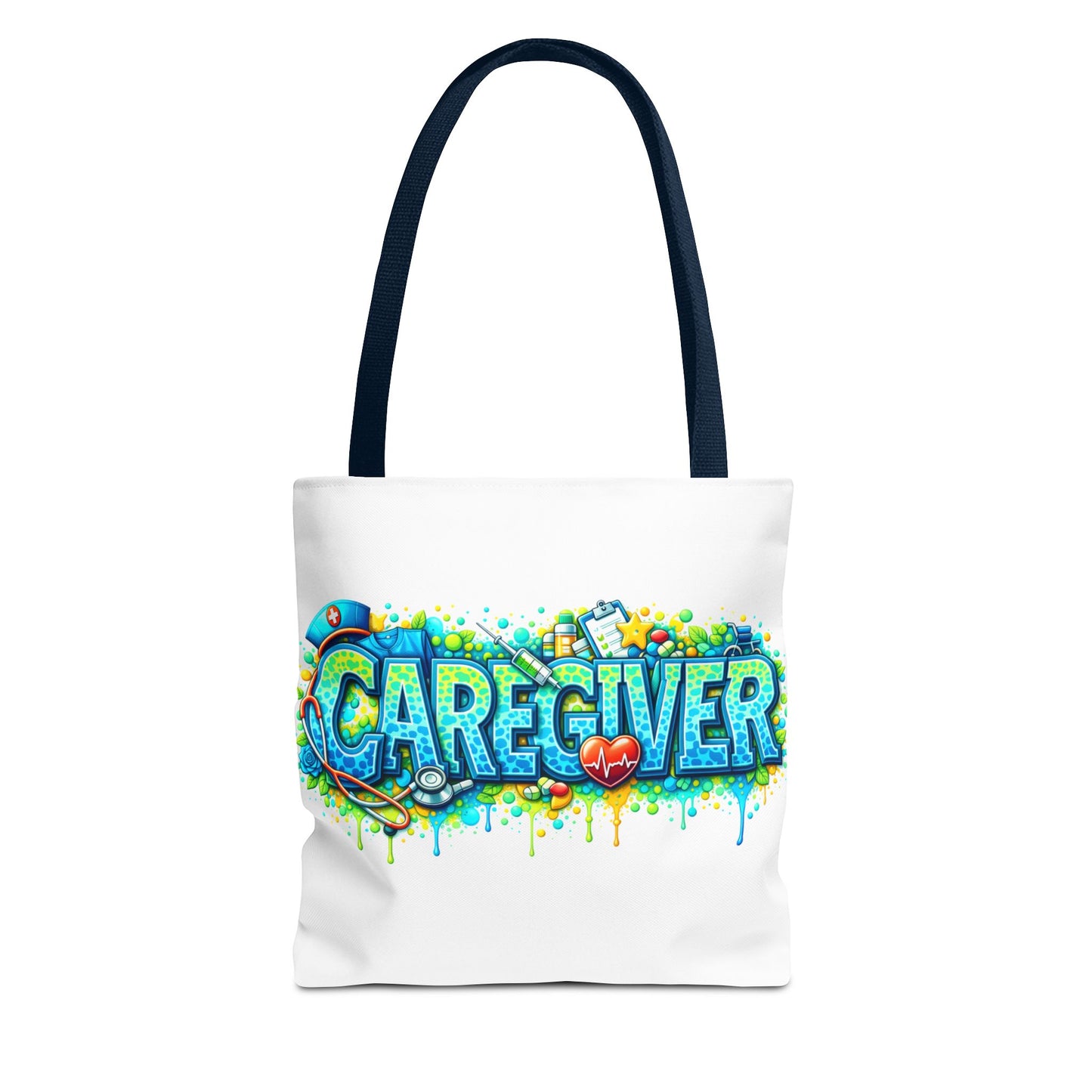 Caregiver Tote Bag — Colorful Graffiti Design (Caregiver)