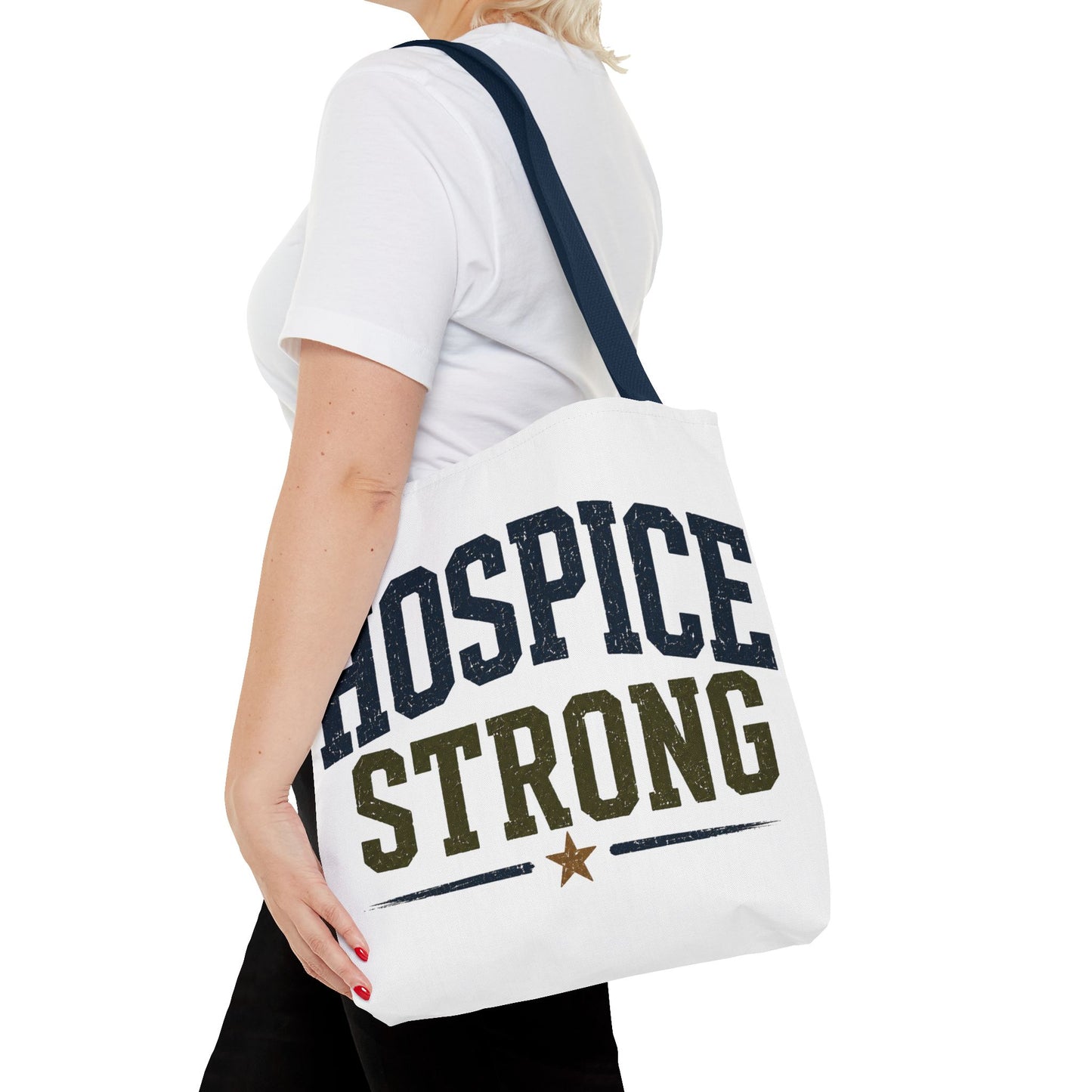 Hospice Strong Tote Bag — Support & Awareness Canvas Carryall