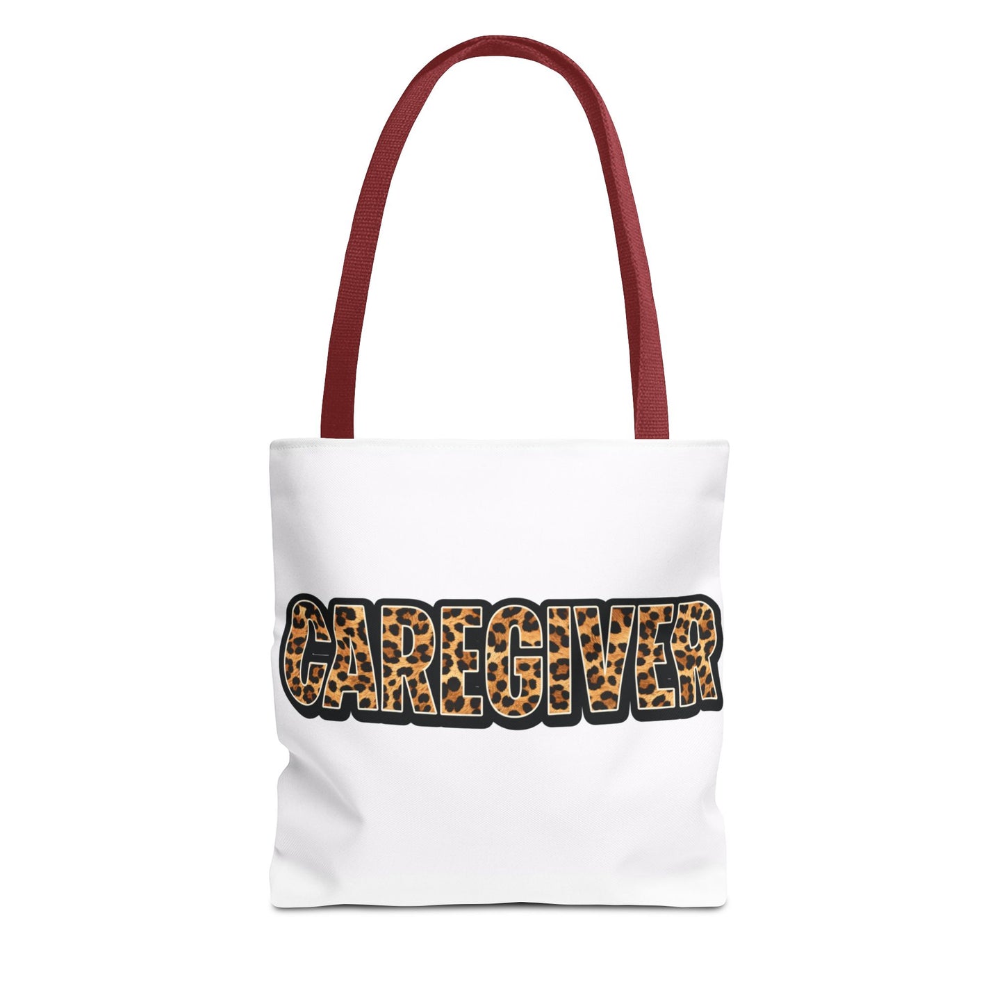 Caregiver Leopard Print Tote Bag —