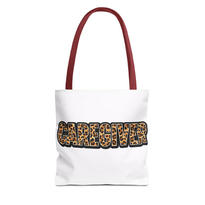 Caregiver Leopard Print Tote Bag —