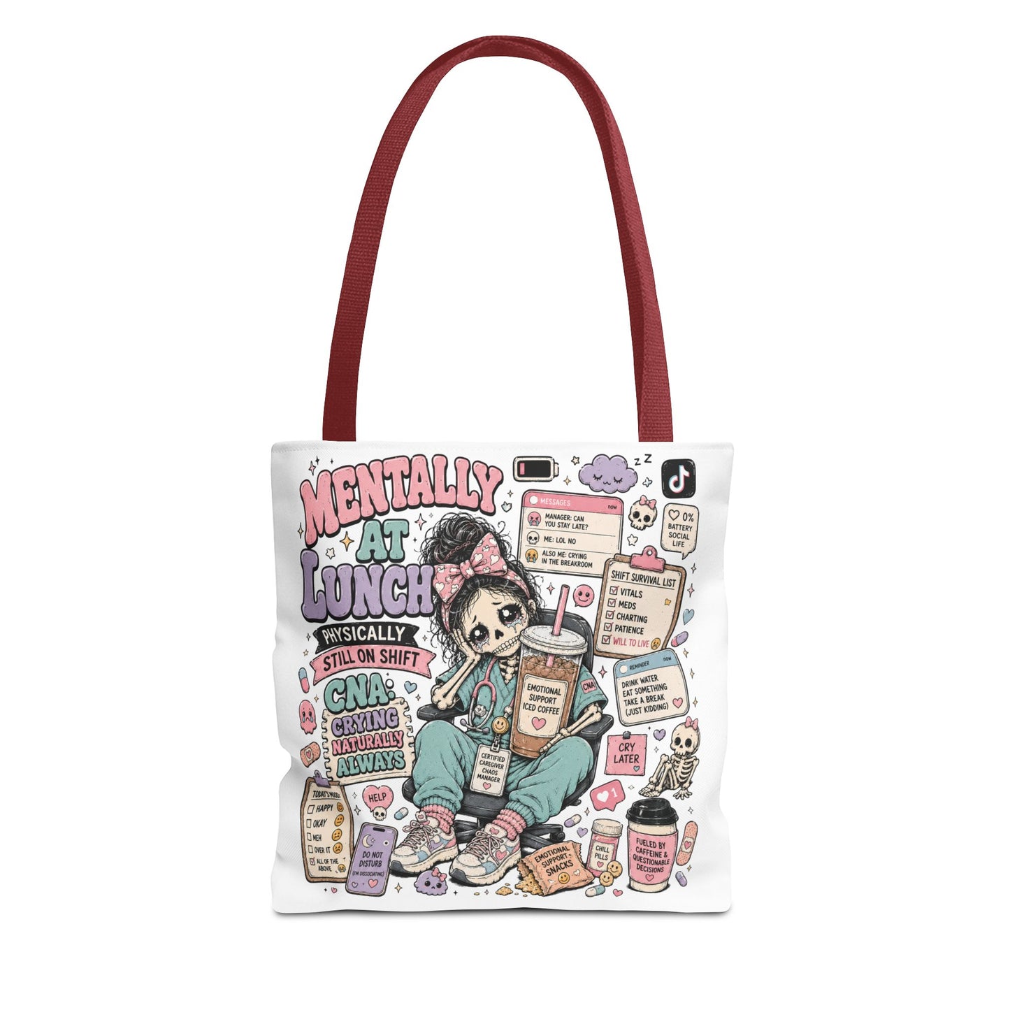 Mentally at Lunch CNA Tote Bag
