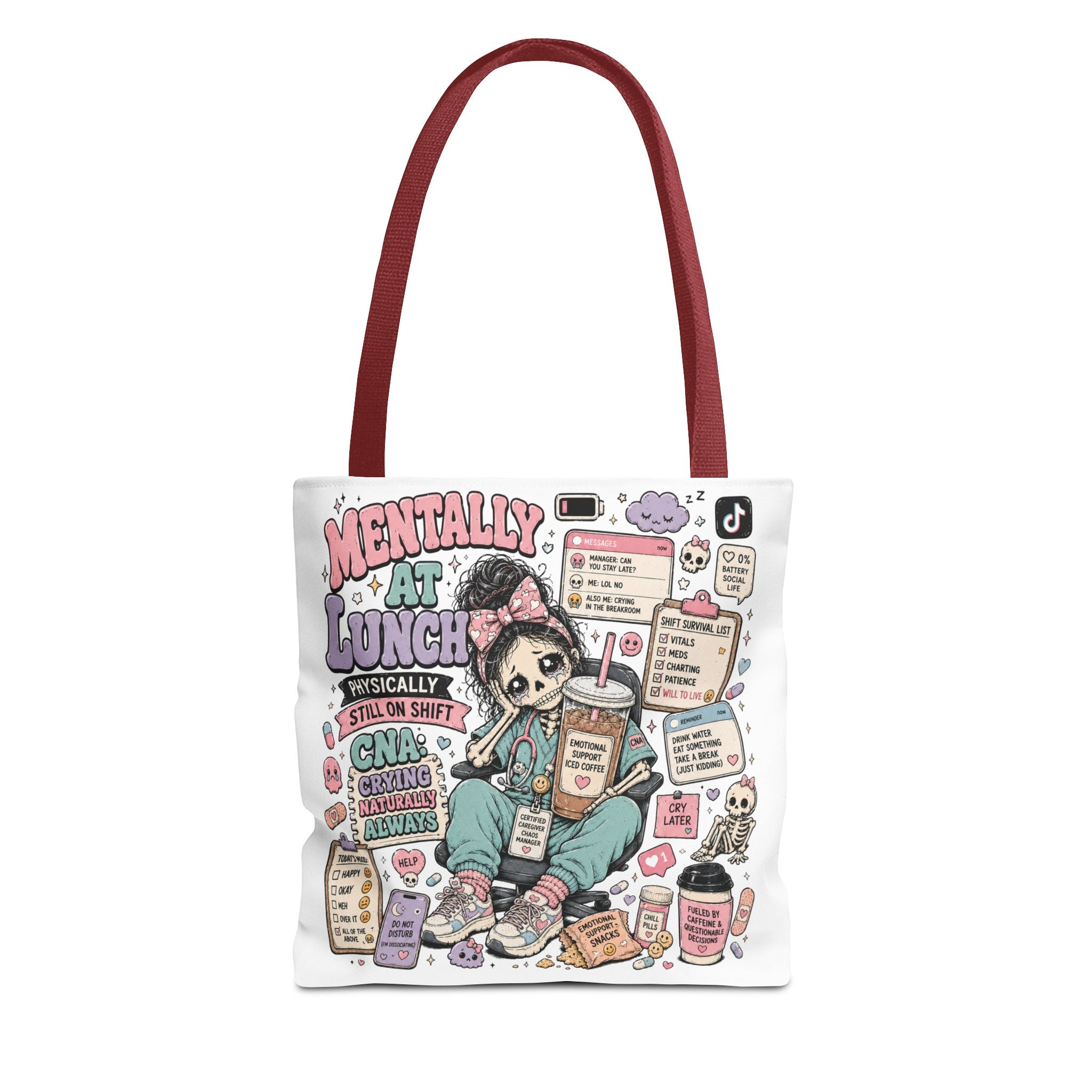 Mentally at Lunch CNA Tote Bag
