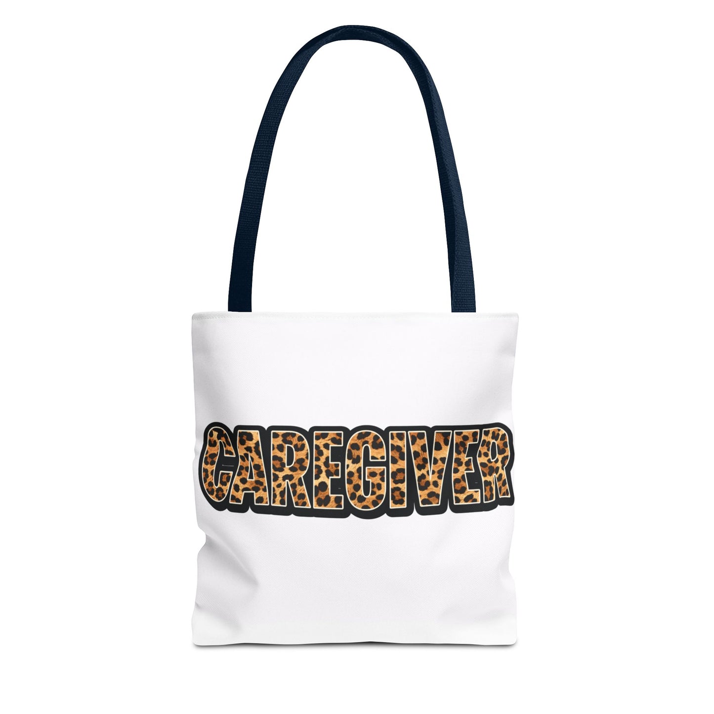 Caregiver Leopard Print Tote Bag —