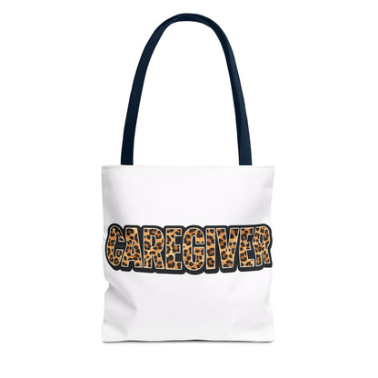 Caregiver Leopard Print Tote Bag —