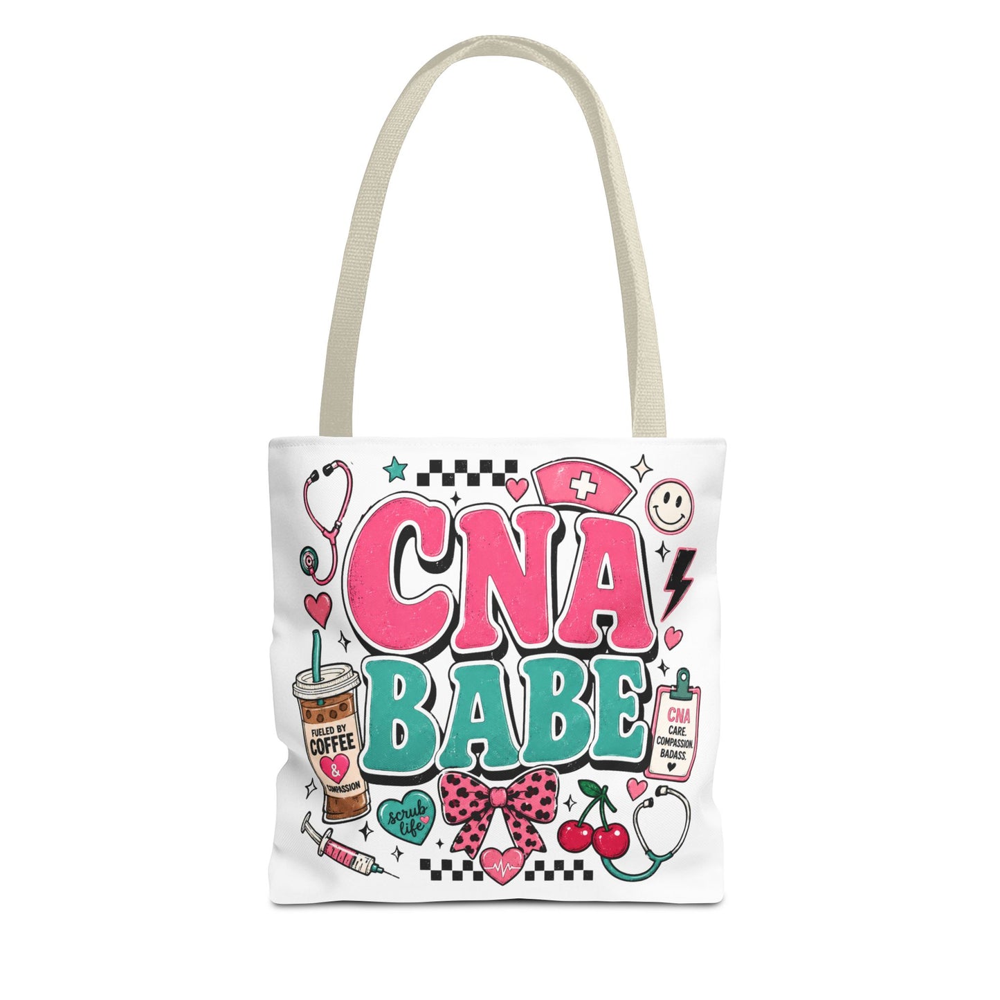CNA Babe Tote Bag — Cute Nurse Aide Gift Tote for Caregivers
