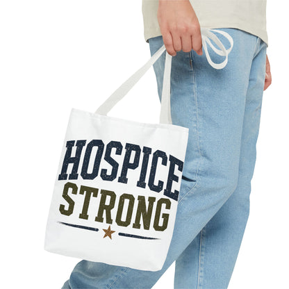Hospice Strong Tote Bag — Support & Awareness Canvas Carryall