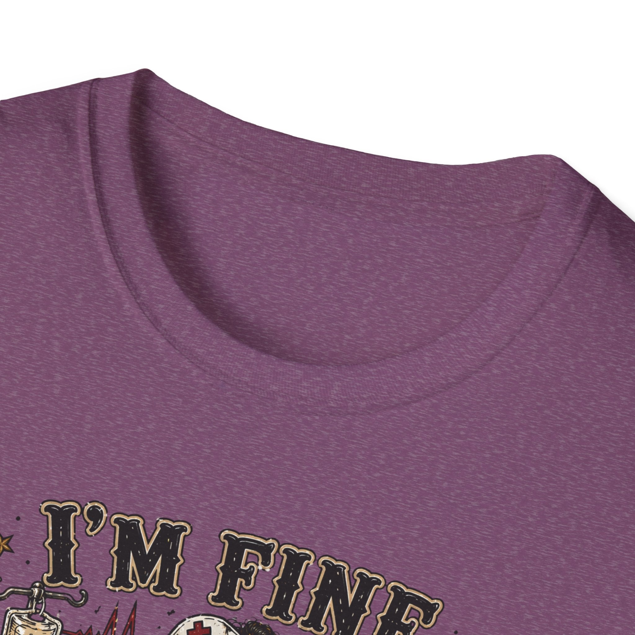 I'm Fine This Is Fine T-Shirt — Dark Humor Skeleton Graphic Tee