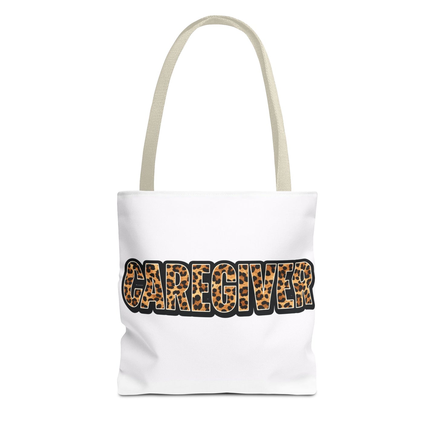 Caregiver Leopard Print Tote Bag —