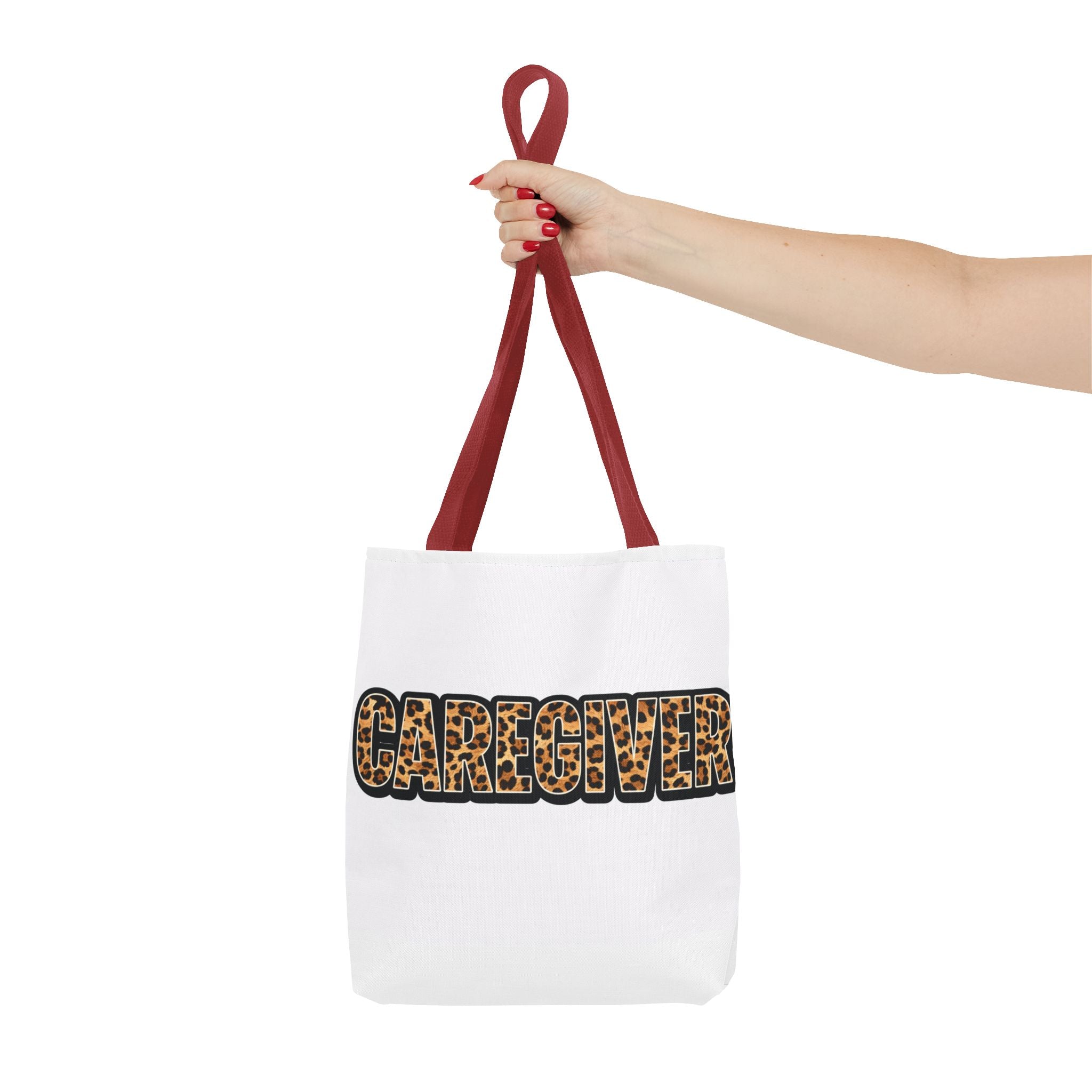 Caregiver Leopard Print Tote Bag —