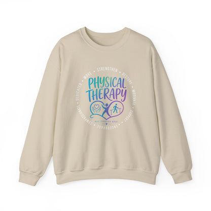 Physical Therapy/ Home Health Crewneck Sweatshirt — "Strengthen, Restore & Motivate"