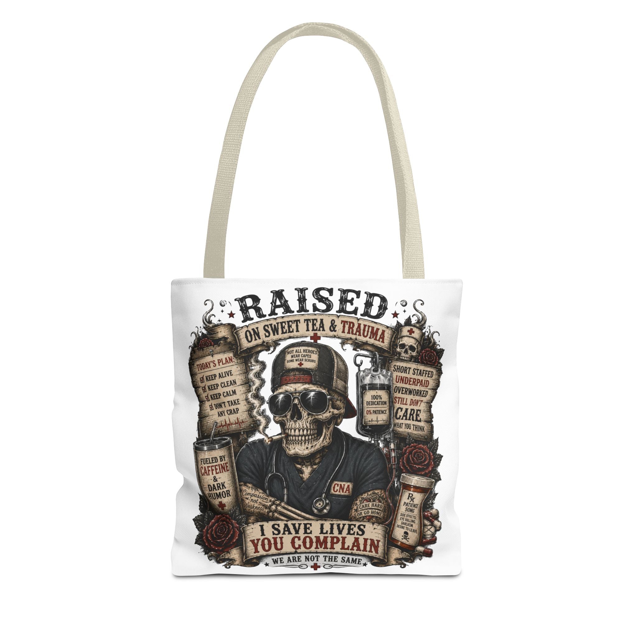 Tote — "Raised on Sweet Tea & Trauma"