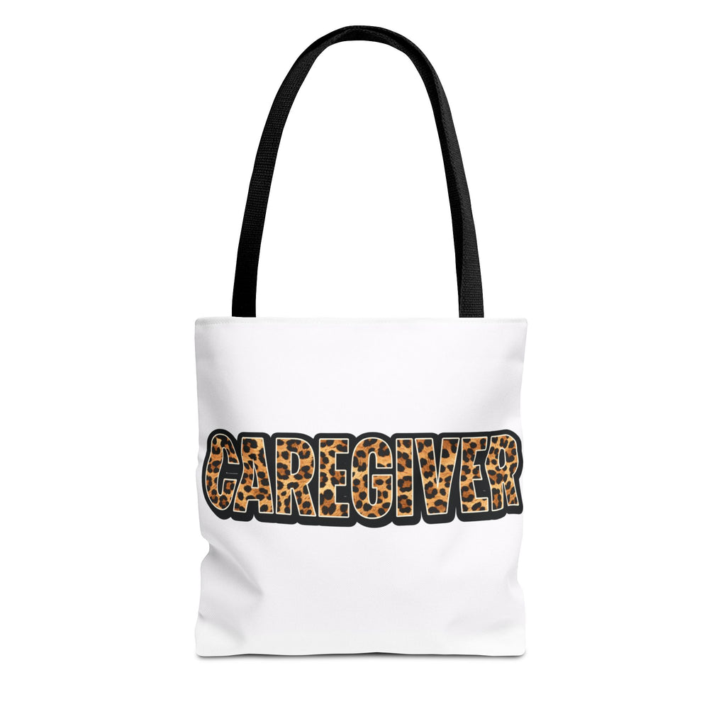 Caregiver Leopard Print Tote Bag —