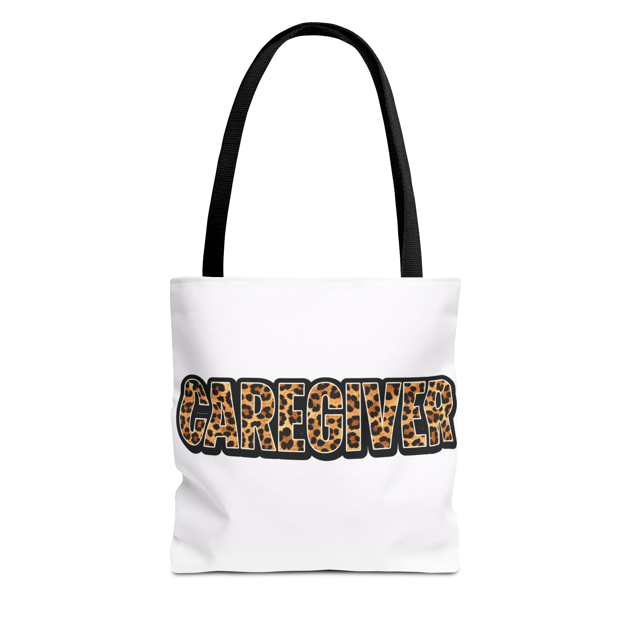 Caregiver Leopard Print Tote Bag —