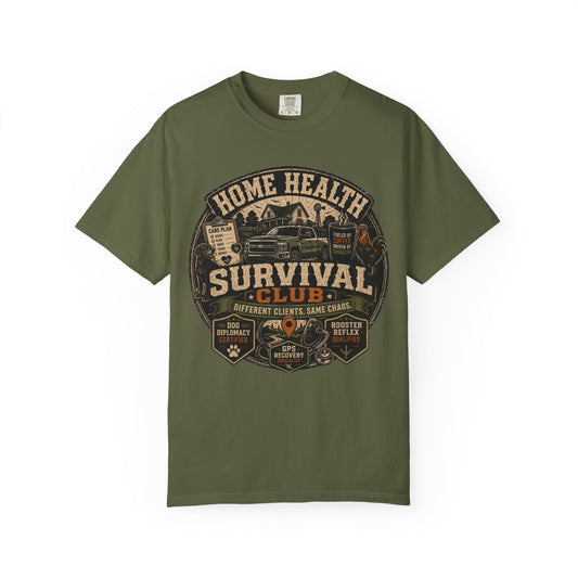 Men Of Home Health Survival Club T-Shirt — Vintage Caregiver Pride Tee
