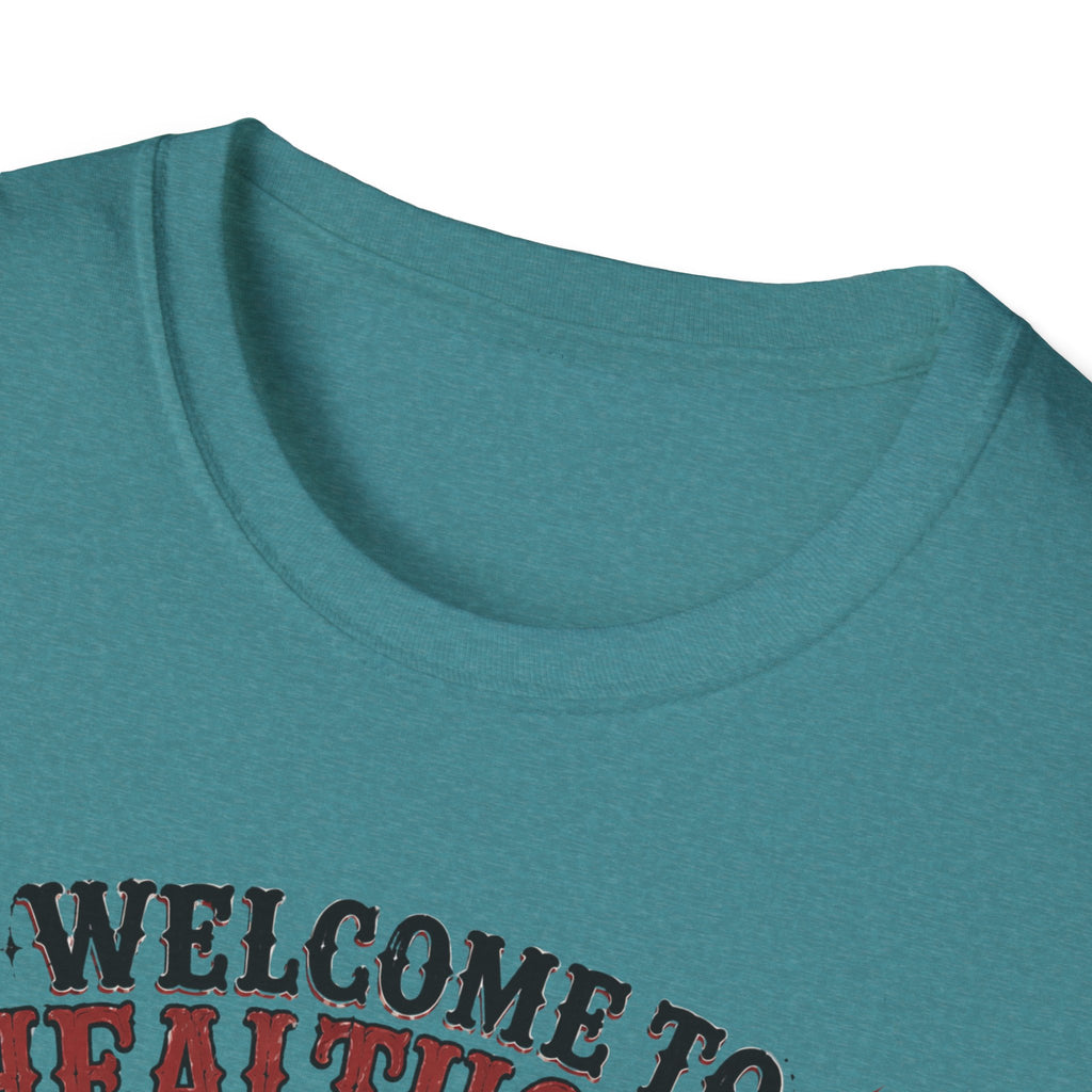 T-Shirt — “Welcome to Healthcare: Where Sleep Is Optional Skull Graphic Tee