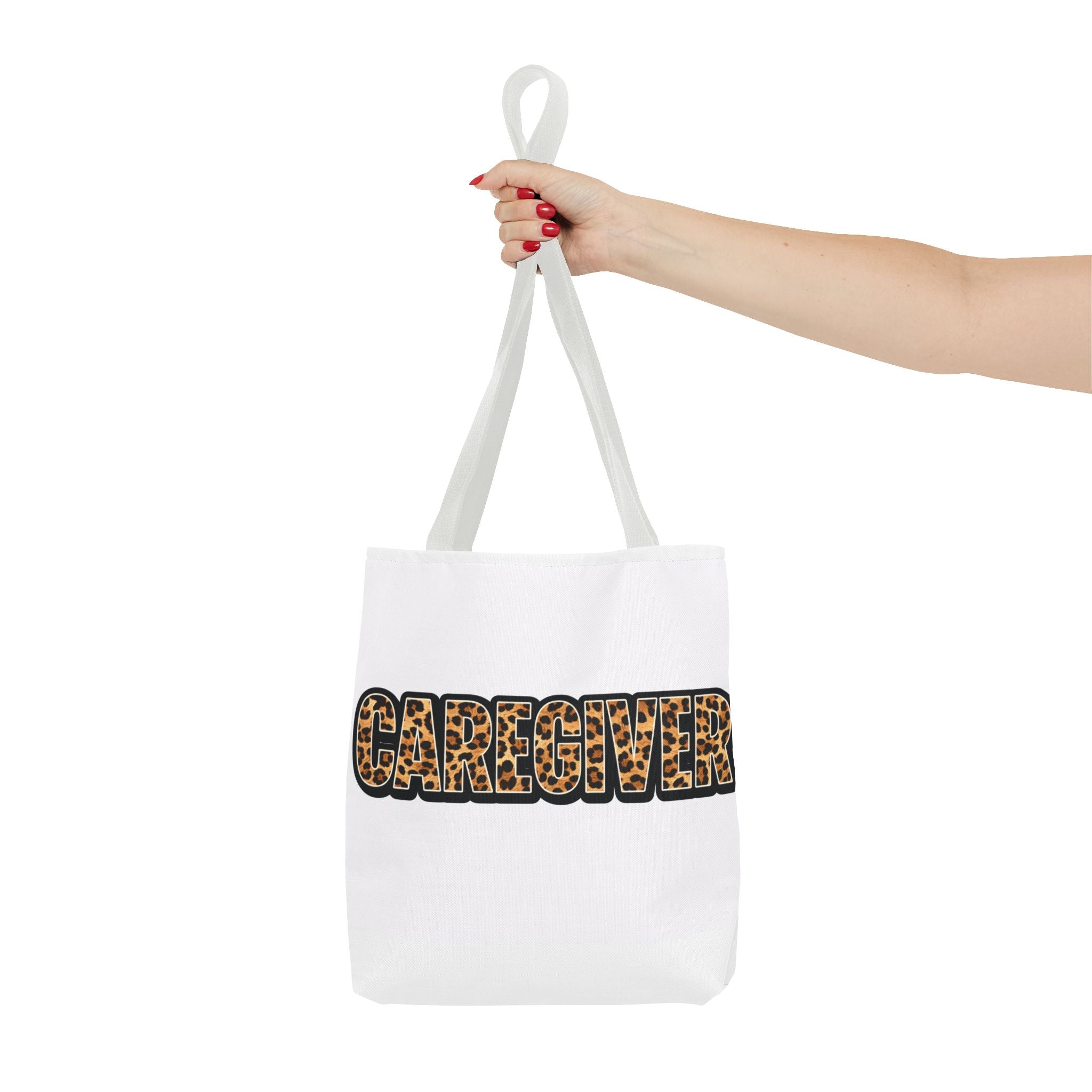 Caregiver Leopard Print Tote Bag —
