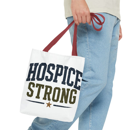 Hospice Strong Tote Bag — Support & Awareness Canvas Carryall