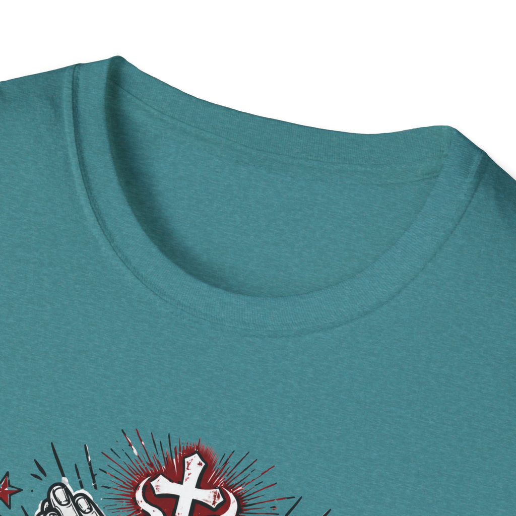 Prayer & Coffee T-Shirt — "Running on Prayer & Coffee" Christian Faith Tee
