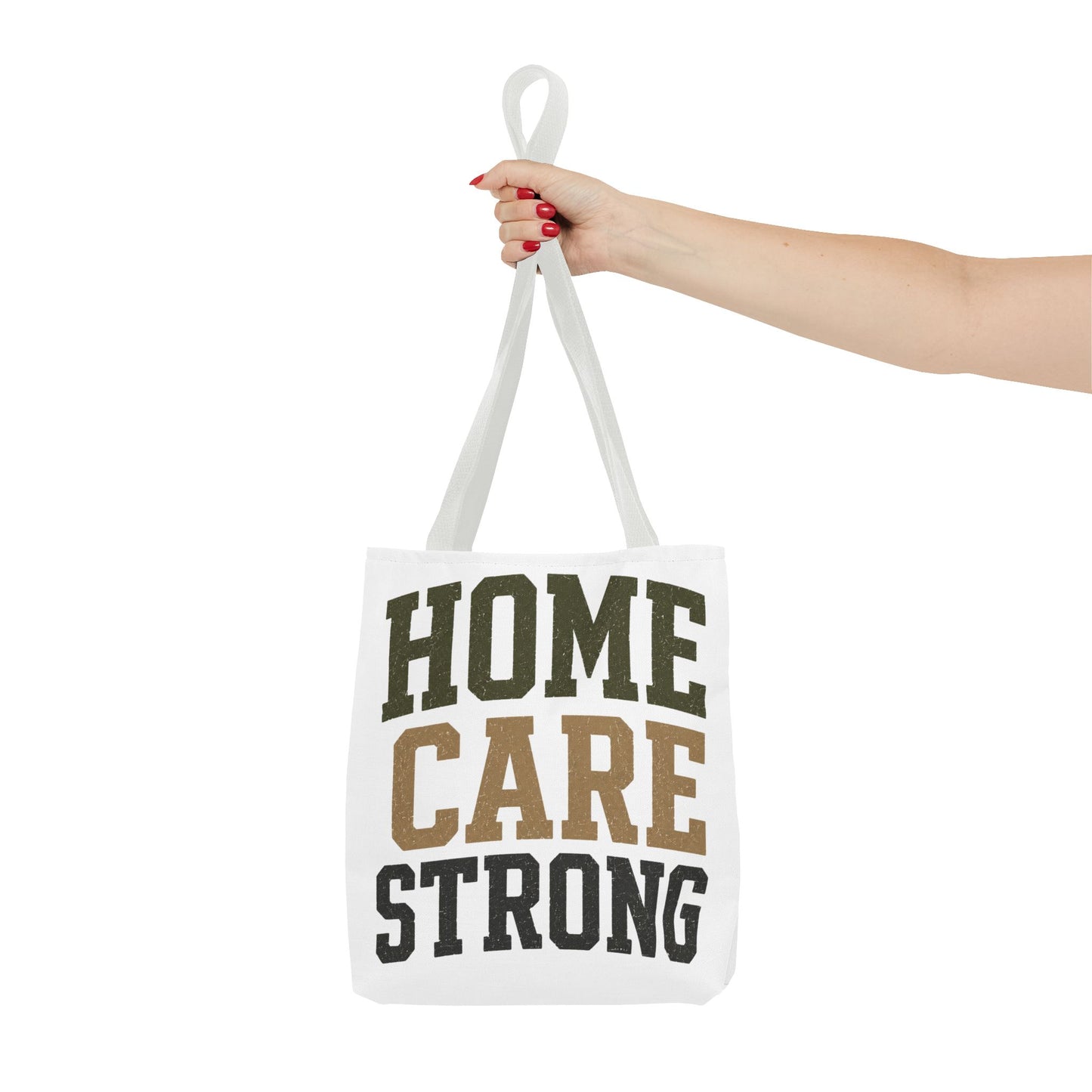 Home Care Strong Tote Bag — Durable AOP Shopper for Caregivers & Nurses