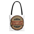 Certified 'Sobreviviente Miradero' Tote Bag "Certified Sobreviviente Miradero tote bag — funny Spanish caregiver survivor gift"