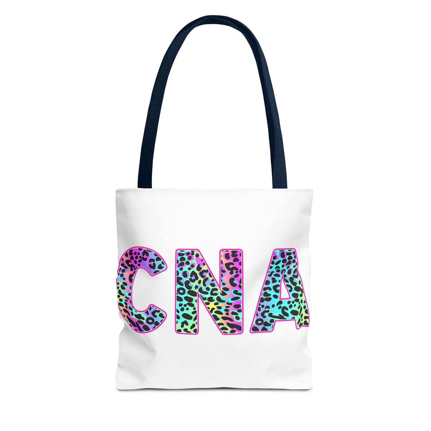 CNA Leopard Print Tote Bag - Colorful Nurse Aide Gift